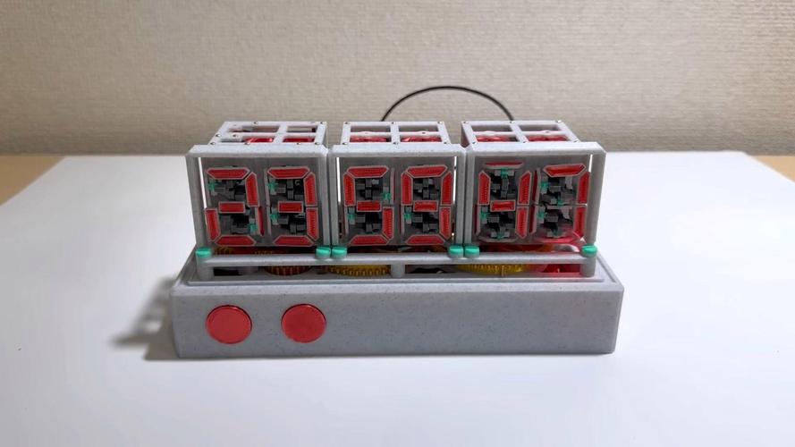 3D打印七段机械数码管 复古科技与数字艺术的完美融合